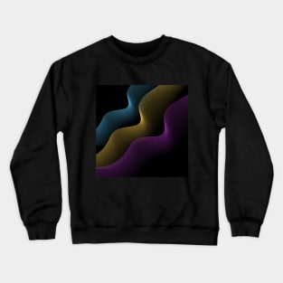 rainbow,the countless lines,Exquisite curved shape Crewneck Sweatshirt